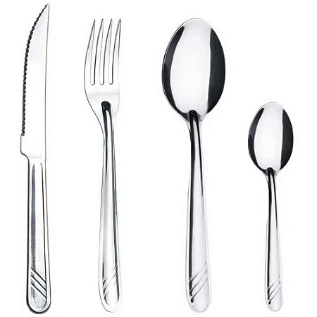 Faqueiro Simonaggio Moniz 24 Peças Ref.1717 - Inox