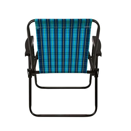 Cadeira de Praia MOR Xadrez Marine 2050 - Xadrez Azul