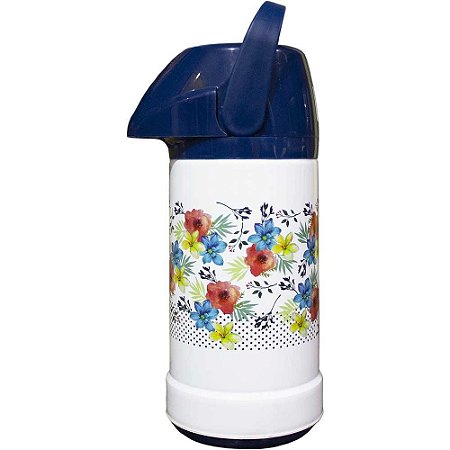 Garrafa Térmica Invicta 500ml Pressão Mix Decorada - Azul