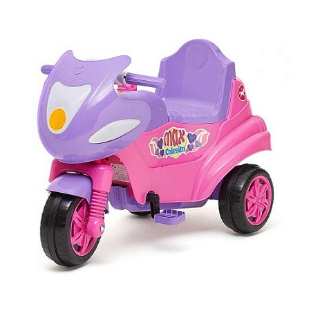 Triciclo Calesita Max Passeio e Pedal Ref.0947 - Rosa