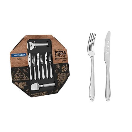 Kit Para Servir Pizza Tramontina 14pçs Ref.66906680 Inox