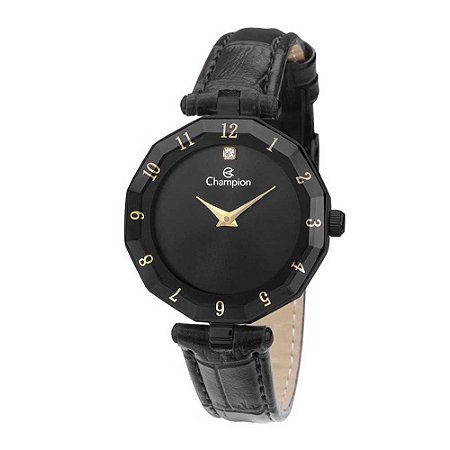Relógio Feminino Champion Analogico CN24495N - Preto