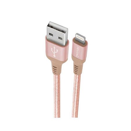 Cabo Lightning em Nylon Trançado Geonav ESLIRG - Rosé Gold