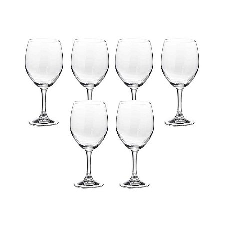 Jogo de 6 Taças P/ Vinho/Água Roma 420ml Libbey