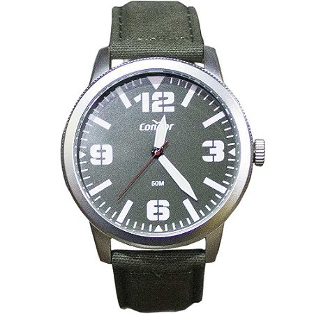 Relógio Masculino Condor Analogico COPC21JHA/5V Prata/Verde