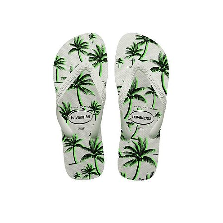 Chinelo Havaianas Aloha Branco/Verde - 35/36