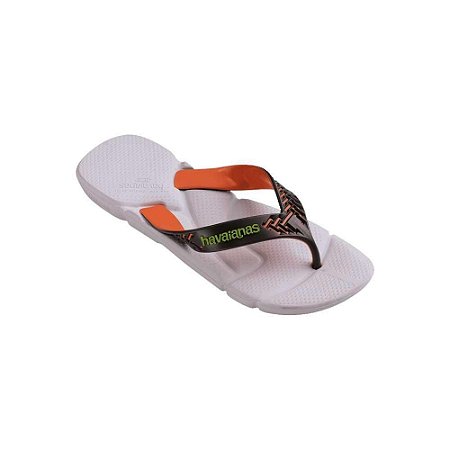 Chinelo Havaianas Power 2.0 Branco/Cinza Chumbo - 41/42