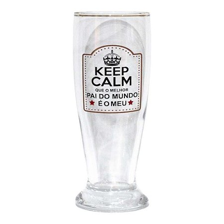 Copo Pilsen Munich Catuaí Keep Calm Melhor Pai - 200ml