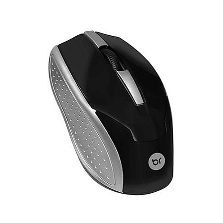 Mouse USB Bright Preto/Cinza - Ref.0028