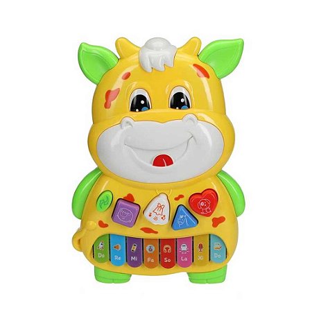 Teclado Musical Vaquinha C/ Luz e Som Etitoys BQ-5018