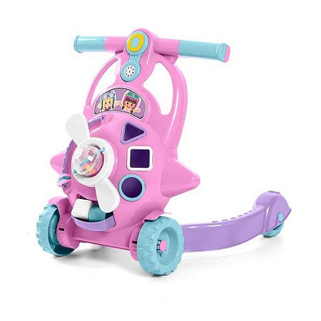 Brinquedo Bebê Aviador Tateti Calesita Ref.891 - Rosa