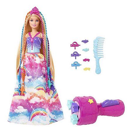 Boneca Barbie Dreamtopia Princesa Tranças Mattel - GTG00