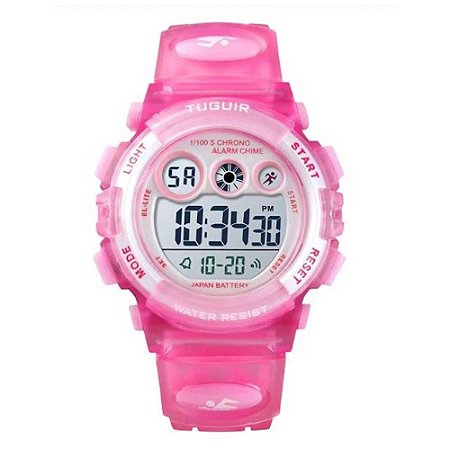 Relógio Infantil Tuguir Digital Menina 1451 TG30080 Pink