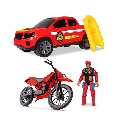 Kit Carros Bombeiros Samba Toys Ref.0040