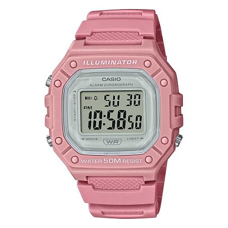 Relógio Feminino Casio Digital W-218HC-4AVDF Rosa