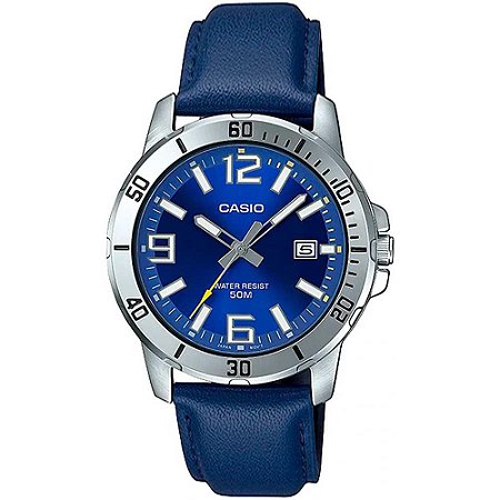 Relógio Masculino Casio Analogico MTP-VD01L-2BVUDF Azul