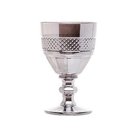 Jogo de Taças Vidro Cinza Mirano 5 Pçs 210ml Bon Gourmet