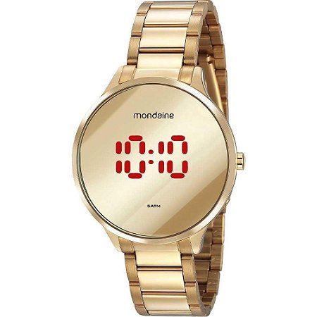 Relógio Feminino Mondaine Digital 32060LPMVDE1 - Dourado