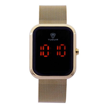 Relógio Feminino Tuguir Digital TG110 TG30034 Dourado