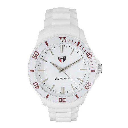 Relógio Masculino São Paulo Sport Bel SPFC-001-3 Branco