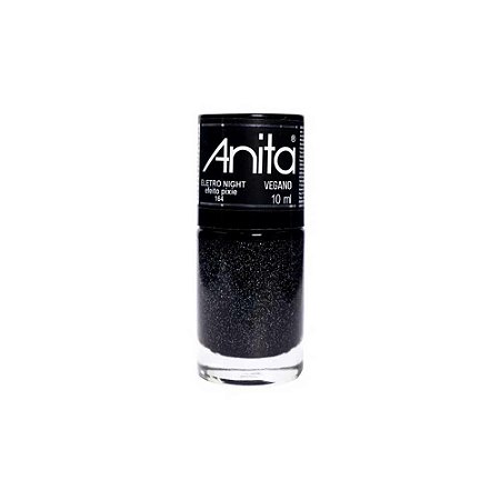 Esmalte Anita Eletro Night Efeito Pixie 164 10ml Preto