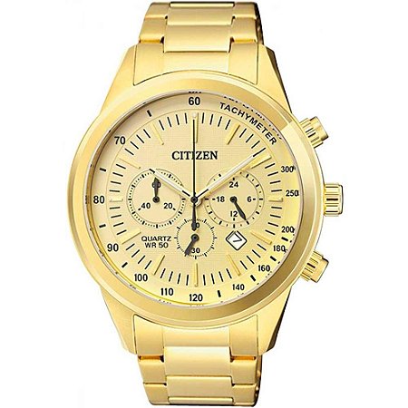 Relógio Masculino Citizen Cronógrafo TZ30973G Dourado