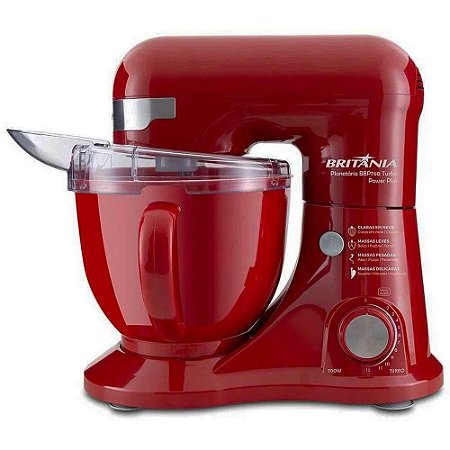 Batedeira Planetária Britânia Turbo 700W BBP760 Vermelho 220V