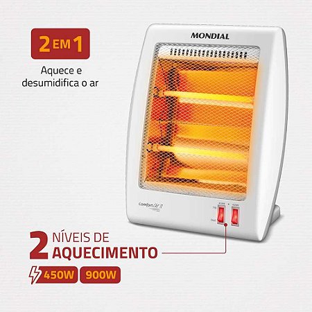 Aquecedor Quartzo Mondial Comfort Air II 900W A-15 127V
