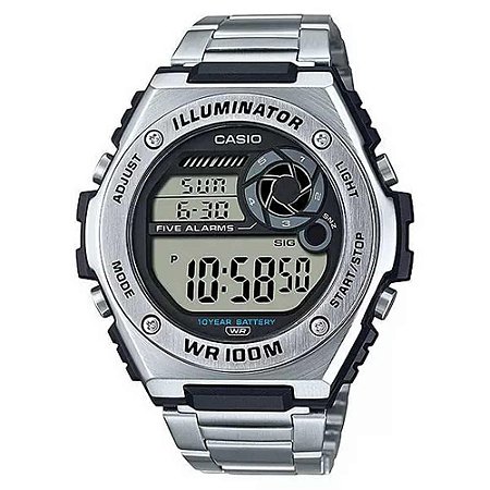 Relógio Masculino Casio MWD-100HD-1BVDF - Prata