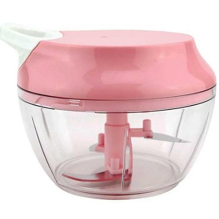 Processador de Alimentos Manual Catuaí 500ml Ref.WB635 Rosa