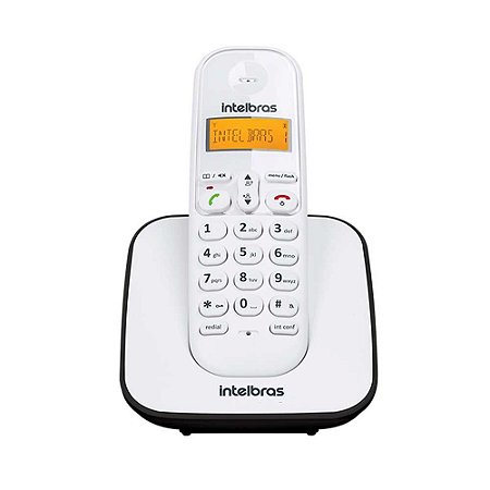 Telefone Sem Fio Digital Intelbras TS3110 - Branco e Preto