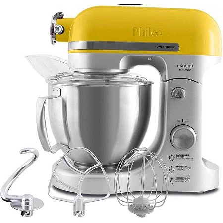 Batedeira Planetária Philco 1200W PBP1200AM Turbo Inox 127V