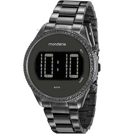 Relógio Feminino Mondaine Digital 32122LPMVPF3 - Preto