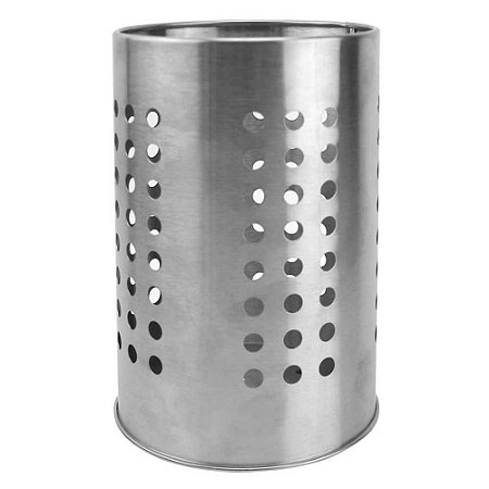 Porta Talheres/Escorredor Clink 17,5x11,5x11,5cm Inox CK3053