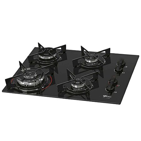 Fogão Cooktop Fischer 4 Bocas Vidro à Gás 26299-57078 Preto