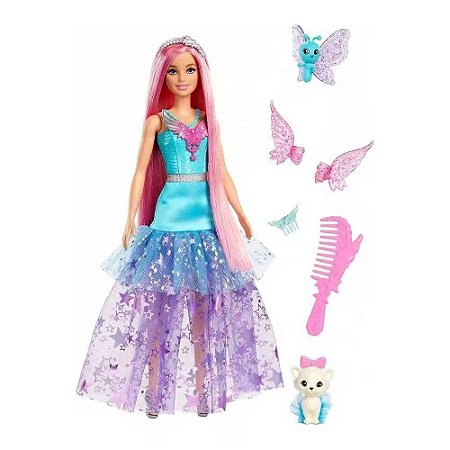 Boneca Barbie Malibu Um Toque De Magica Mattel HLC31 HLC32