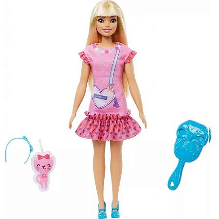 Boneca Barbie Family Minha 1° Barbie Mattel Loira HLL18