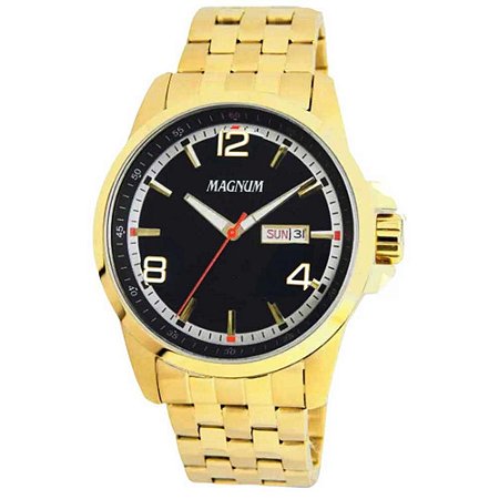 Relógio Masculino Magnum Dourado MA34610H - Timeland
