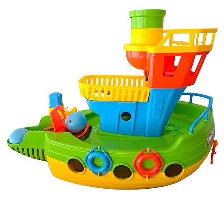 Brinquedo Barco Embarcadinho Calesita Tateti Ref.895 Verde