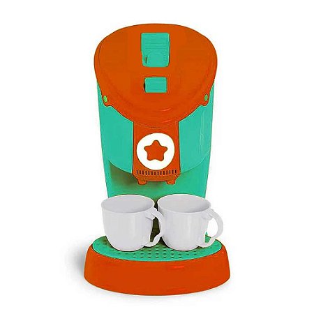 Cafeteira Imaginativa Calesita Tateti Ref.224 Verde/Laranja