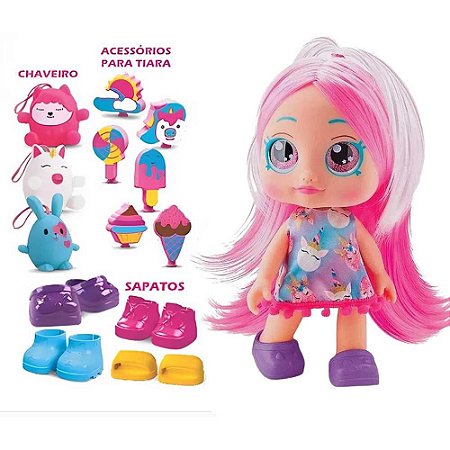 Boneca Diver Surpresas C/ Acessórios Divertoys R.8171 Loira