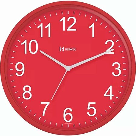 Relógio de Parede Herweg Quartz 660111-269 Vermelho Pantone