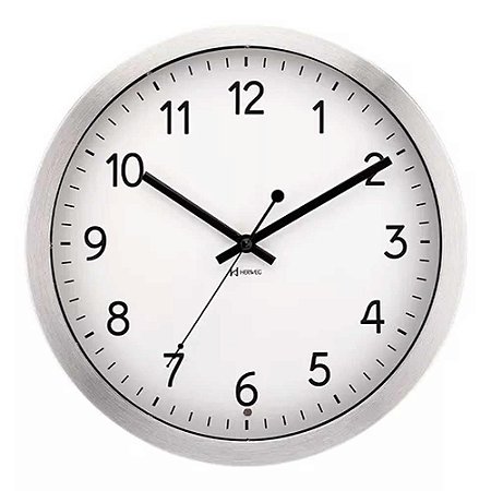 Relógio De Parede Herweg 30cm Quartz 6732-079 Alumínio