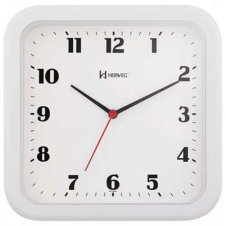 Relógio de Parede Herweg 23cm Quartz 6145-021 Branco