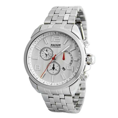 Relógio Masculino Magnum Cronógrafo MA35271Q - Prata