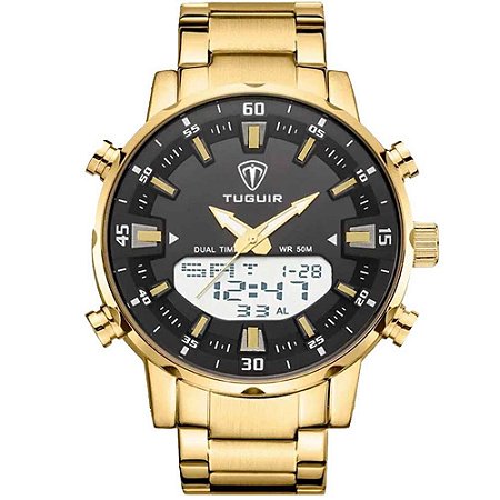 Relógio Masculino Tuguir AnaDigi TG1815 TG30092 - Dourado