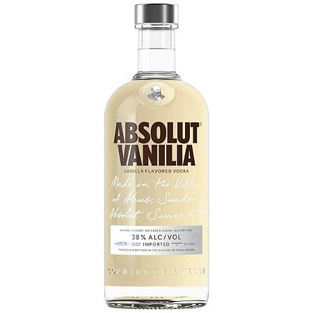 Vodka Absolut Vanilia Sabor Baunilha 38% Alcool - 750ml