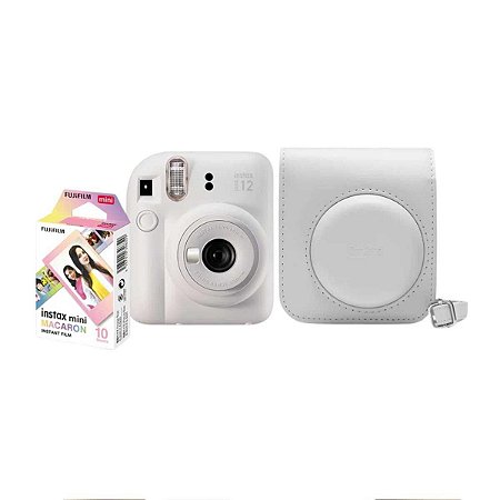 Kit Câmera Fujifilm Instax Mini 12 + 10 Filmes + Bolsa Branca