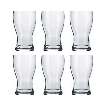 Conjunto de Copos Para Cerveja Nadir 220ml 6 Peças - Frevo