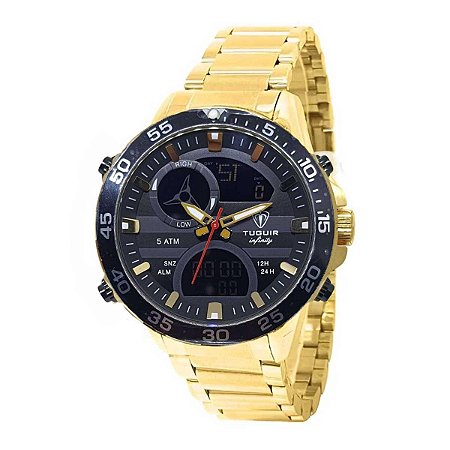 Relógio Masculino Tuguir Infinity 1881D TGI37013 - Dourado